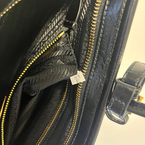 Sac à main Prada Bonnie en cuir noir - Très bon état