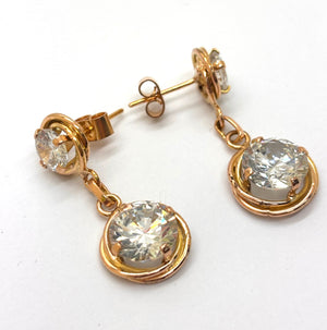 Boucles d'oreilles en Or jaune 18K - 10.73 Grs