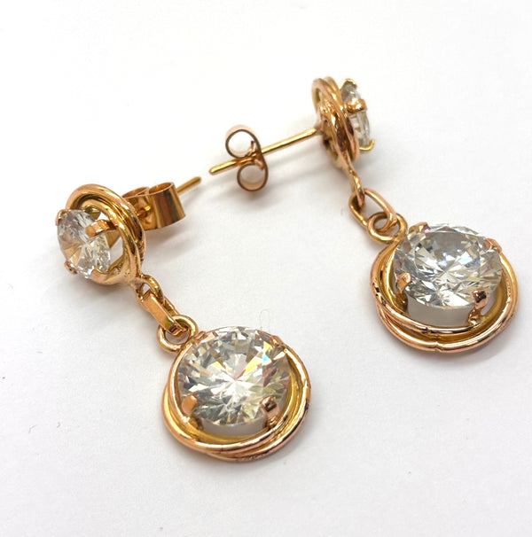 Boucles d'oreilles en Or jaune 18K - 10.73 Grs