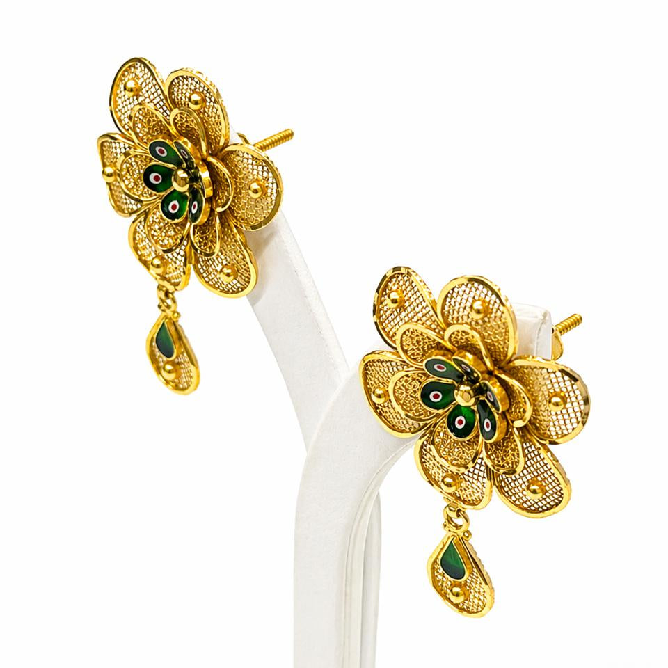 Boucles d'oreilles Or Jaune 22 K - 11.79 G