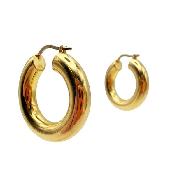 Créoles en Or Jaune 18k - 6.49 G