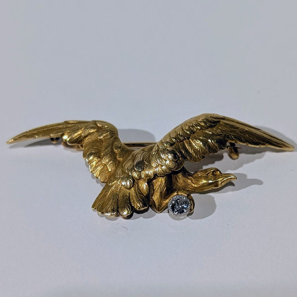 Broche en or jaune 18K 12.61 Grs