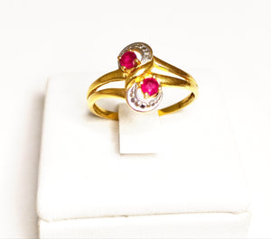 Bague Or Jaune 18K Taille-48