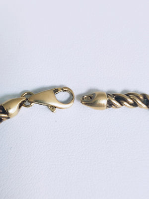Collier Princesse en Or Jaune 18K Torsadé 44,5cm