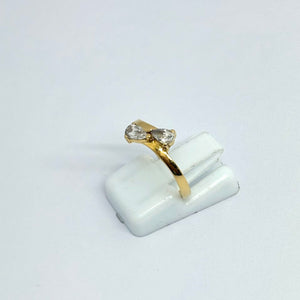 Bague en Or Jaune 18 carats avec Oxyde de Zirconium