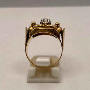 Bague Or Jaune et Platine 18 Carats - Taille 52/53