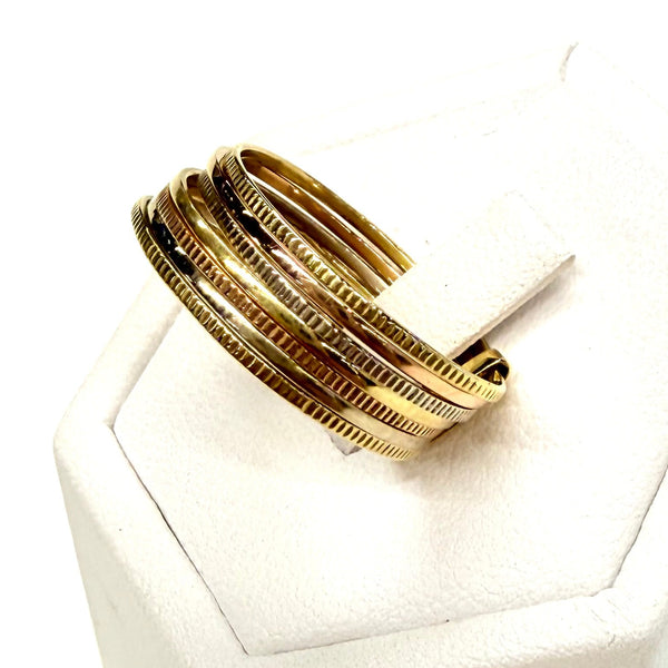 Bagues Semainier 3 Ors 18k Taille-57