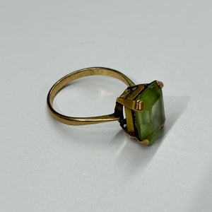 Bague empierrée en Or Jaune