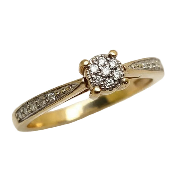 Bague Solitaire or jaune 18K - 1.32Grs  - T50