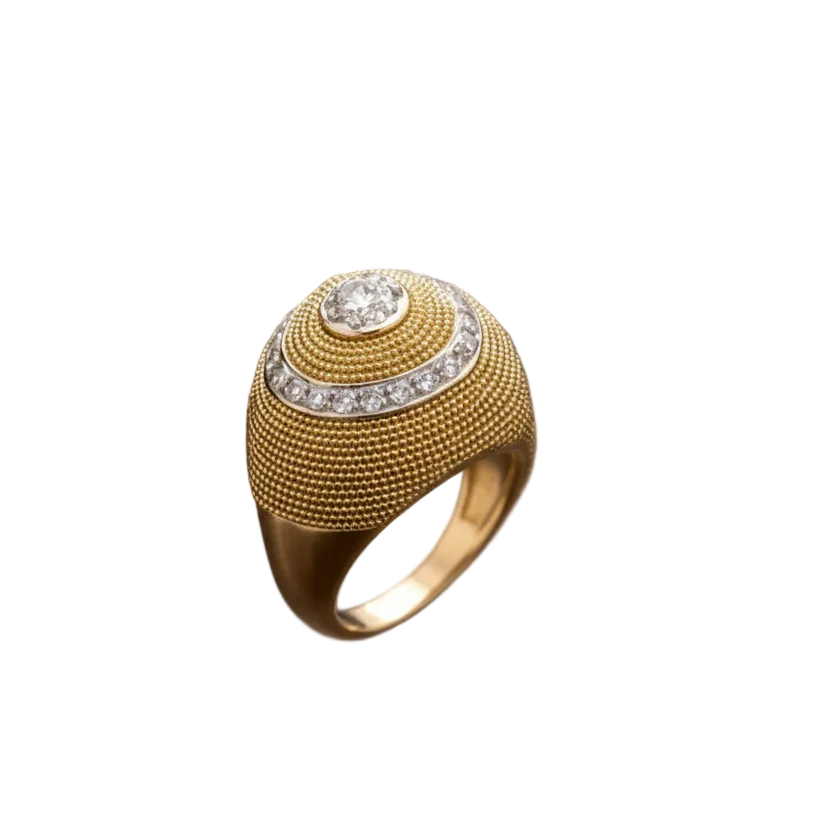 Bague en Or Jaune 18k - 8.63 G