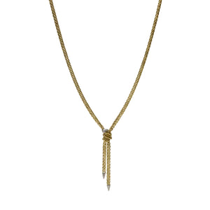Collier Princesse en Or Jaune et Blanc 750/100