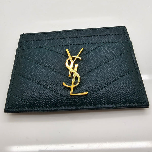 Porte-cartes YSL Cassandre vert bouteille - Com
