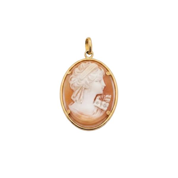 Pendentif Camée en Or jaune 18k - 1.7 G