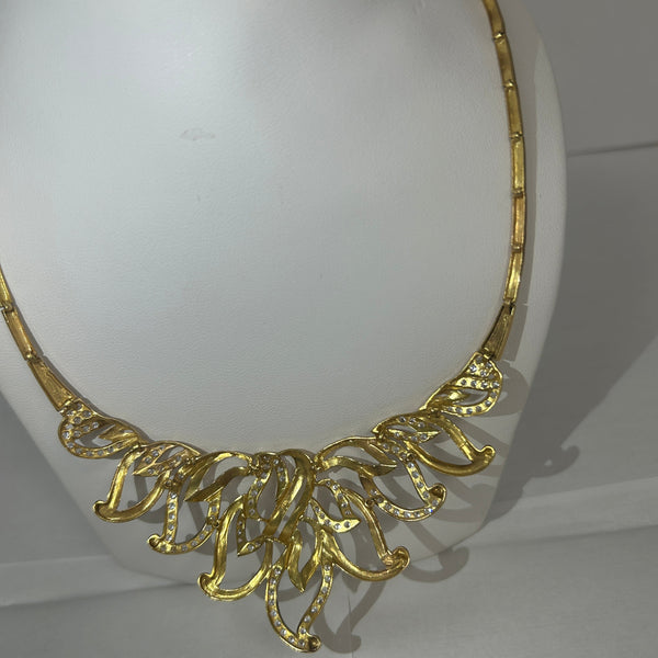Collier Ras du Cou Or Jaune 18K - 25.34g