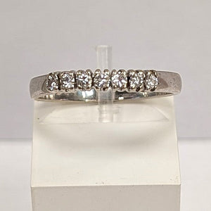 Bague Or Blanc 18 K - Taille 56 - 2.78 G