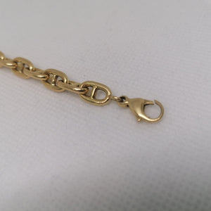 Bracelet maille marine en or jaune 18K 9.44 Grs