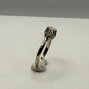 Solitaire en or blanc 18K Taille-61
