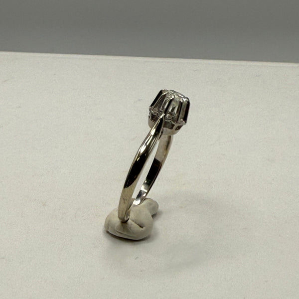 Solitaire en or blanc 18K Taille-61
