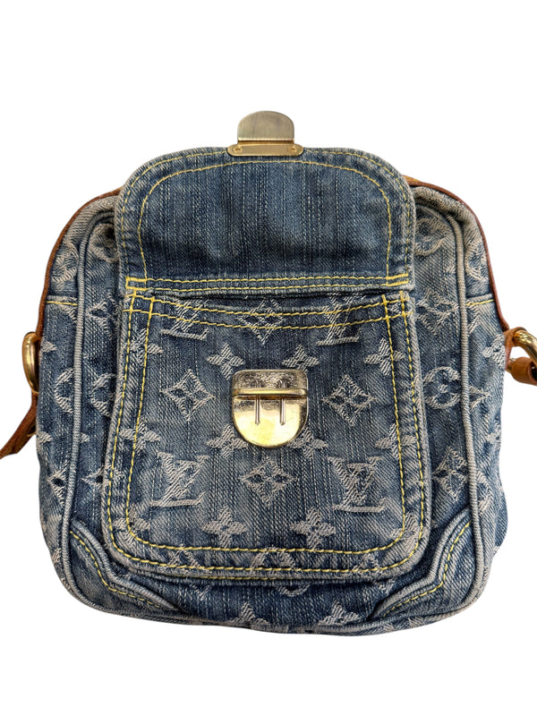 Sac à bandoulière Louis Vuitton Denim monogramme bleu édition limitée