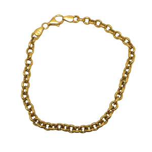 Bracelet Maillon Forçat Or Jaune 18k