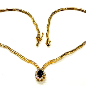 Collier Ras du Cou en Or Jaune 18K - 19.63g