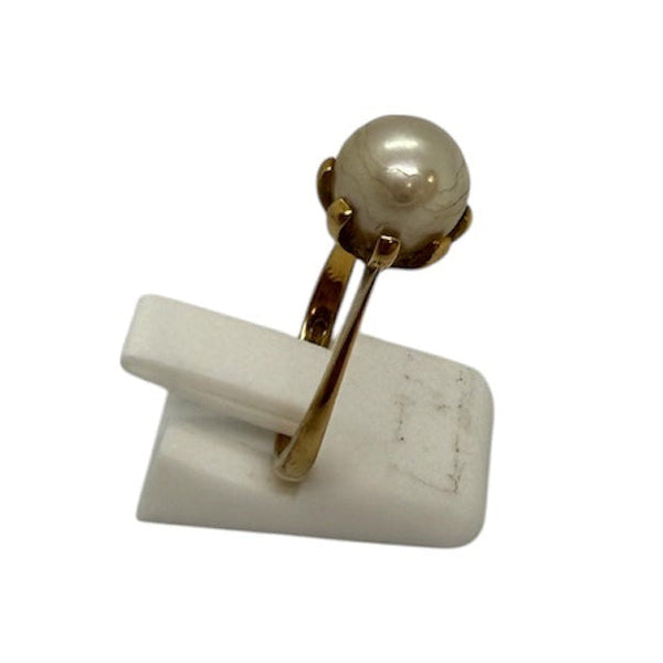 Bague Solitaire en Or Jaune 18K - Taille 53 - 3.95G