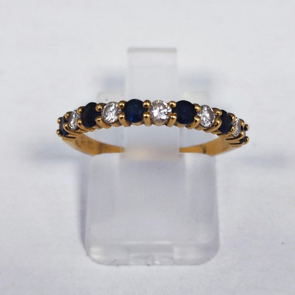 Bague demi tour en Or jaune 18K - Taille 53