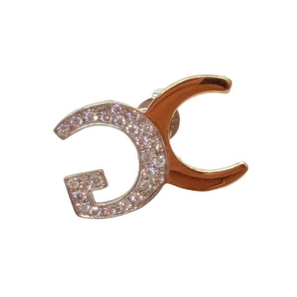 Pendentif en Or Jaune 18k en diamants