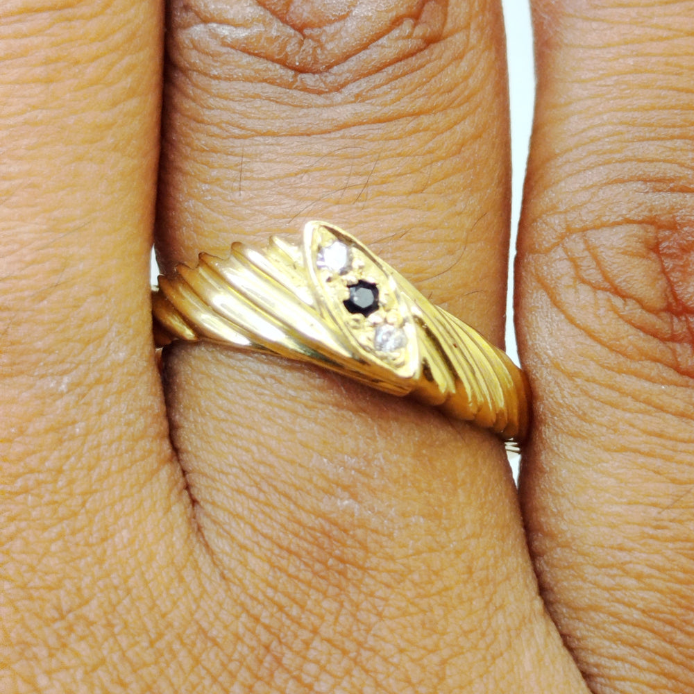 Bague en or jaune 18K Taille-54
