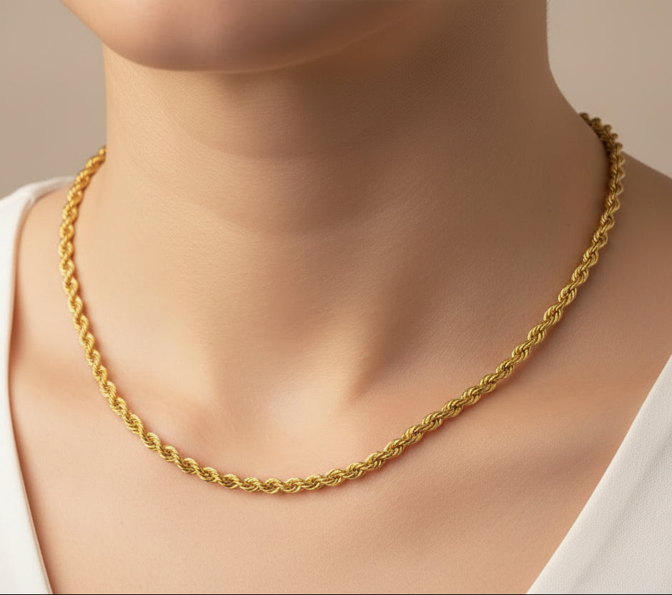 Collier Princesse en Or Jaune 18k -  7.44G