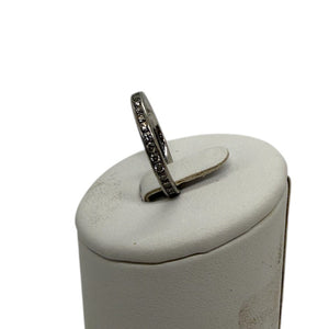 Bague Alliance en Or Blanc Diamants 18K - Taille 53