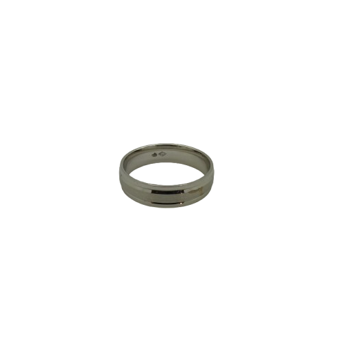 Bague Alliance en Or Blanc 18 K - Taille 56