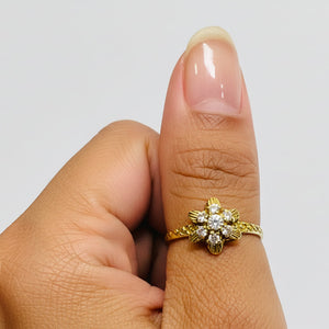 Bague Chou en Or Jaune 18K 6 - Taille 56 - 2.68G