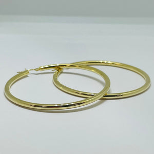 Boucles d'oreilles créoles en or 18K - 5.13 G