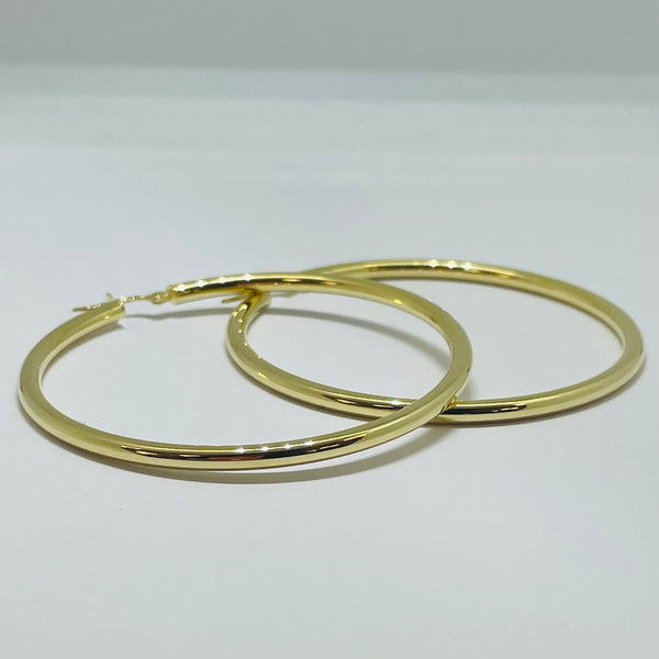 Boucles d'oreilles créoles en or 18K - 5.13 G