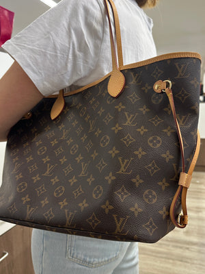 Sac à main Louis Vuitton Nerverfull MM en cuir marron