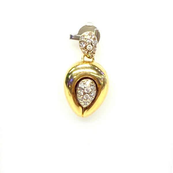 Pendentif diamant en Or Jaune et blanc 18K 2.21 Grs