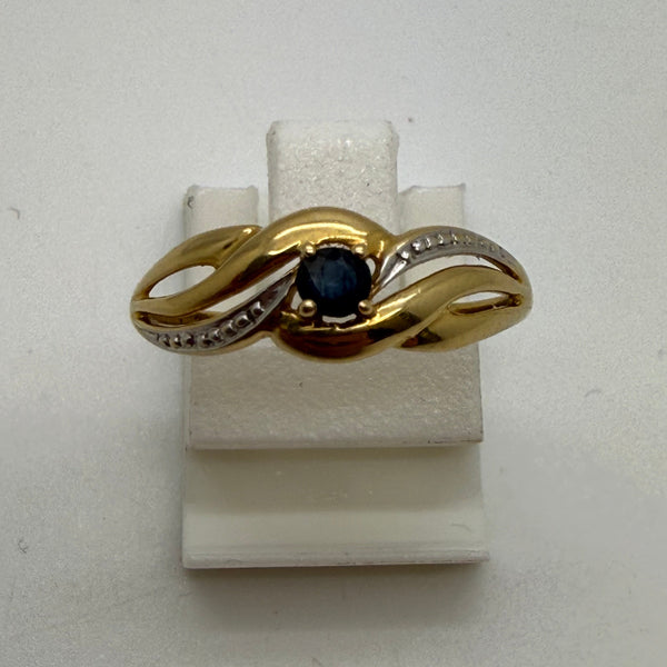 Bague Or Jaune 18 K - Taille 53 -  1.13 G