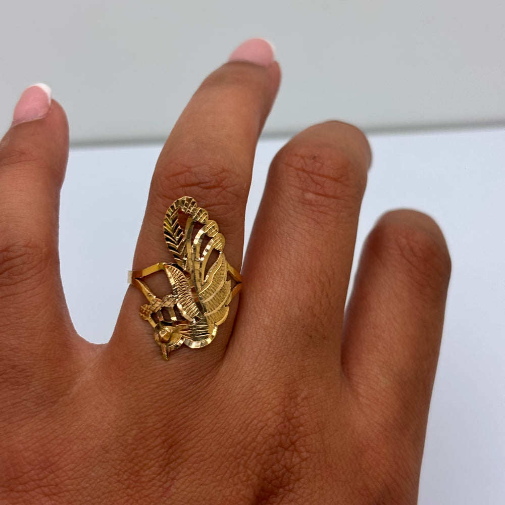 Bague Ancienne en Or Jaune 18 Carats - Taille 54