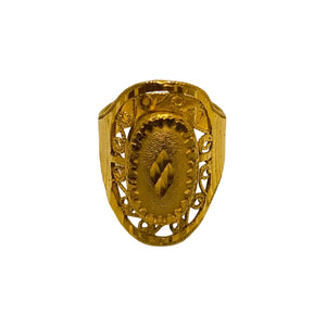 Anneau Ancien en Or Jaune 22 K - Taille 57 -  7.10 G