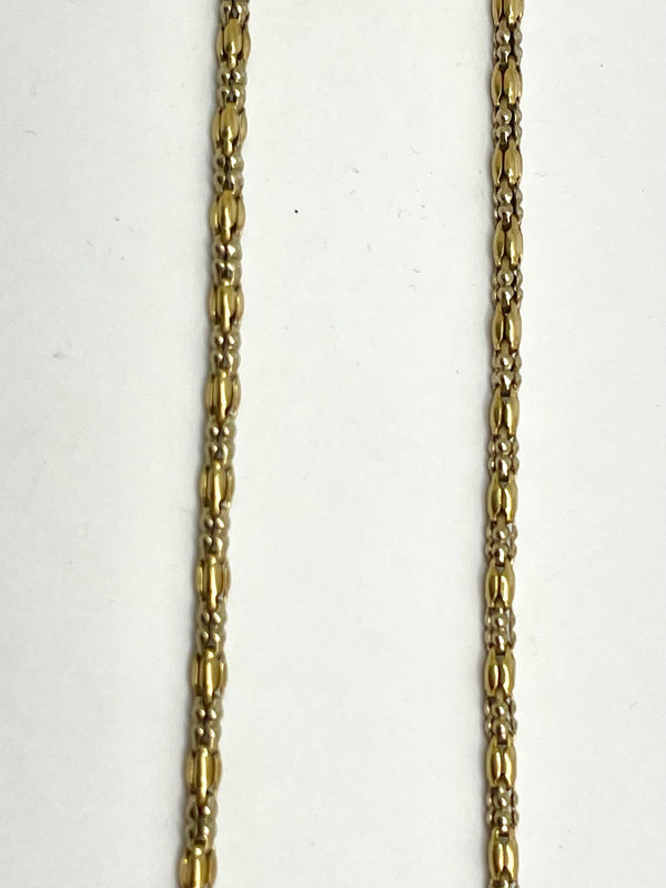 Collier Or Jaune Maille Diamantée 18 K - 10 G