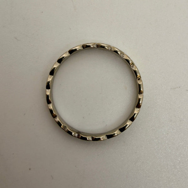 Bagues Tour Complet en Or Gris 18K Taille-53