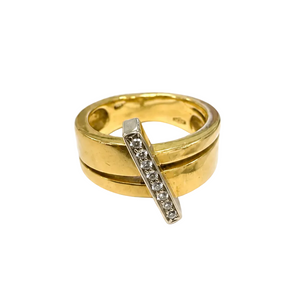 Bague en Or Jaune 18k - 9.75 G - Taille : 53