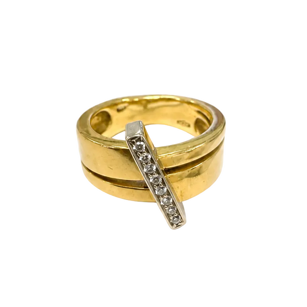 Bague en Or Jaune 18k - 9.75 G - Taille : 53