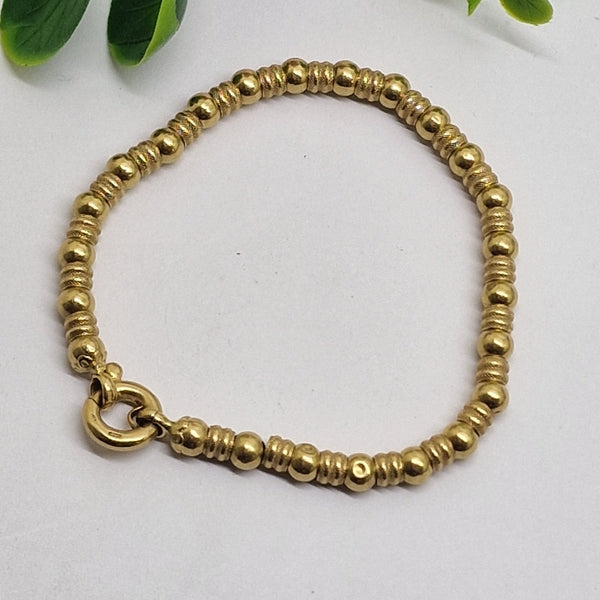 Bracelet Maillon Fantaisie Or Jaune 18 Carats 19cm