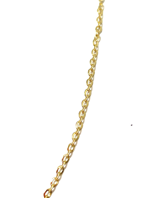 Collier Ras du Cou Or Jaune 18k Longueur-40 cm Poids - 0.97 Grs