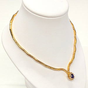 Collier Ras du Cou en Or Jaune 18K - 19.63g