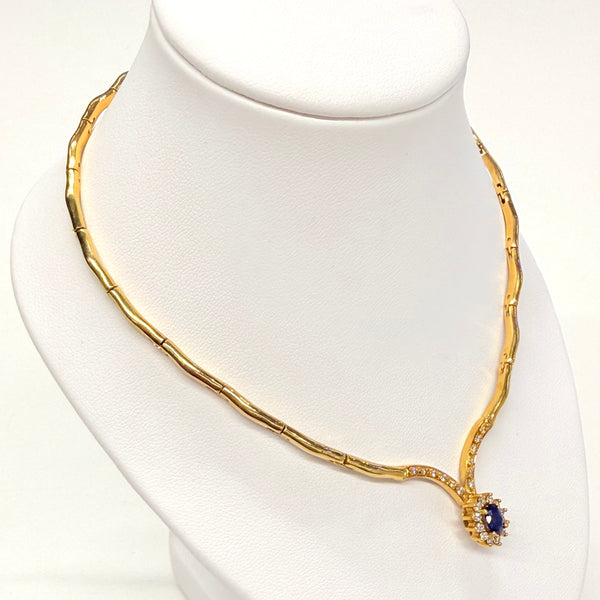 Collier Ras du Cou en Or Jaune 18K - 19.63g