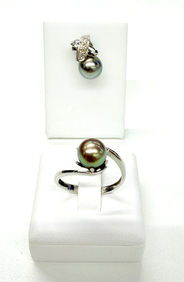 Parure en Or Blanc 18 K - 4.47 G