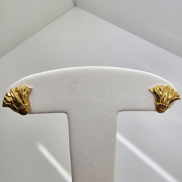 Boucles d'oreilles Or Jaune Clou 18 K - 1.67 G